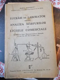 Maria Statescu - Lucrari de laborator pentru analiza marfurilor la liceele comerciale