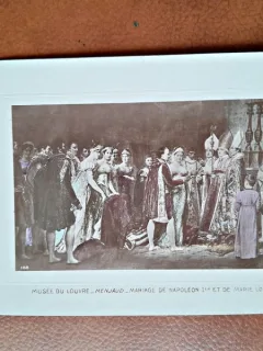 Mariage du Napoleon, reproducere dupa tabloul de la Luvru, tip carte postala