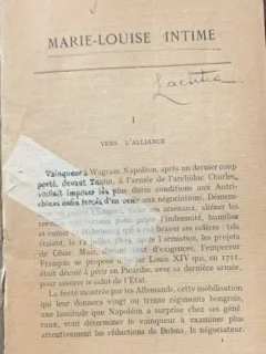 Marie - Louise - F. Gachot (Marie - Louise personal- carte veche in franceza)