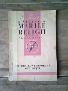MARILE RELIGII - E. AEGERTER