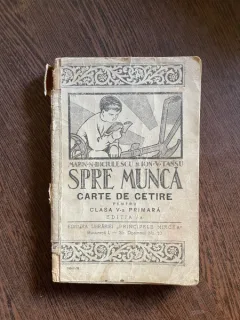 Marin Biciulescu Ion V. Tassu Spre munca. Carte de citire pentru clasa a V-a primara (1936)