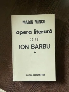 Marin Mincu - Opera literara a lui Ion Barbu