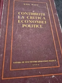 Marx. Contributii la critica economiei politice