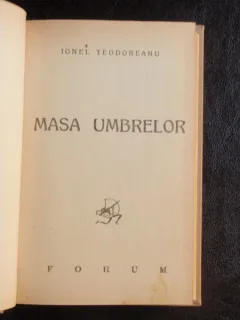 MASA UMBRELOR - IONEL TEODOREANU