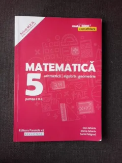 MATEMATICA ARITMETICA,ALGEBRA,GEOMETRIE-CLASA A-V-A-, PARTEA II-A - DAN ZAHARIA