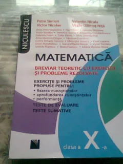 MATEMATICA. BREVIAR TEORETIC CLASA A X-A - PETRE SIMION