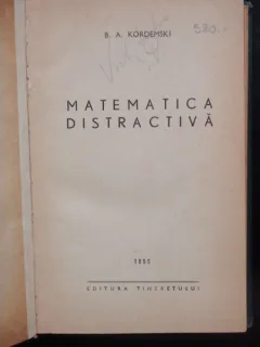 MATEMATICA DISTRACTIVA - B.A. KORDEMSKI