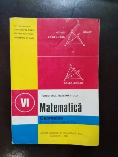 Matematica - Geometrie Manual pentru clasa a VI-a - Ion Cuculescu, Constantin Ottescu, Stefan Kleitsch, Laurentiu N. Gaiu