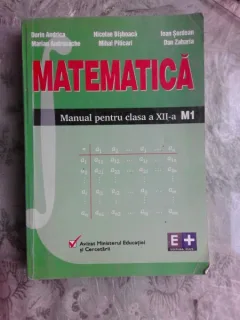 MATEMATICA, MANUAL PENTRU CLASA XII-A M - DORIN ANDRICA