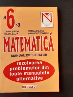 MATEMATICA, MANUAL PREPARATOR CLASA 6-A - CORNEL STEFAN