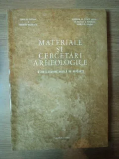 MATERIALE SI CERCETARI ARHEOLOGICE A XIV A SESIUNE ANUALA DE RAPOARTE , TULCEA 1980