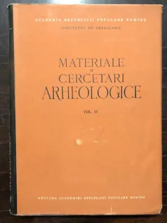 MATERIALE SI CERCETARI ARHEOLOGICE, VOLUMUL IV,1957