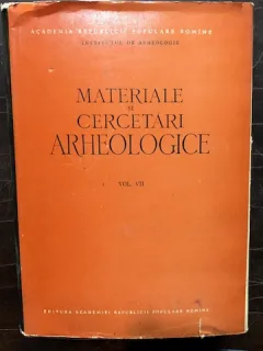 MATERIALE SI CERCETARI ARHEOLOGICE, VOLUMUL.VII,1960
