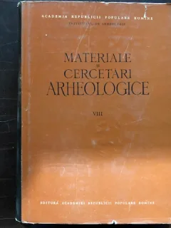 MATERIALE SI CERCETARI ARHEOLOGICE, VOLUMUL.VIII,1962