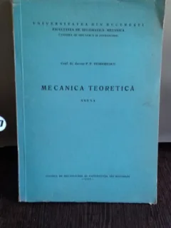 MECANICA TEORETICA. ANEXA - PP. TEODORESCU
