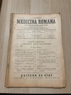Medicina Romana. Revista de medicina generala, informatie si orientare profesionala Anul III Nr. 14 1948