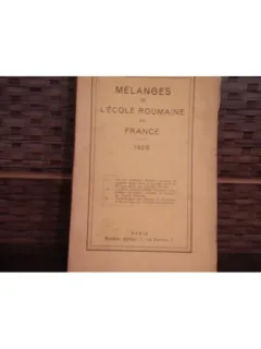 Melanges de L'ecol Roumanie en France,1928