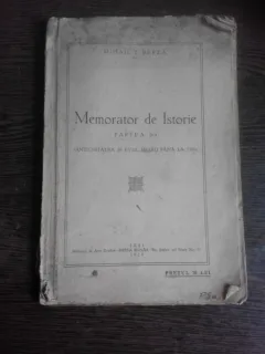 MEMORATOR DE ISTORIE, PARTEA I-A - MIHAIL T. BERZA