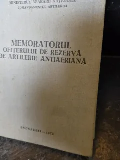 Memoratorul ofiterului de rezerva de artilerie antiaeriana