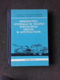 Memoratorul ofiterului de rezerva specialitatea tancuri si autotractoare