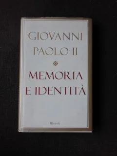 MEMORIA E IDENTITA - GIOVANNI PAOLO II  (CARTE IN LIMBA ITALIANA)