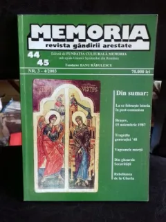MEMORIA - REVISTA GANDIRII ARESTATE NE.3-4/2003