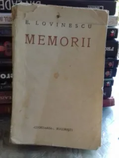 MEMORII - E. LOVINESCU 1900- 1916