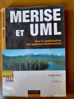 Merise et UML, pour la modelisation des systemes d,information - Joseph Gabay  (carte in limba franceza)