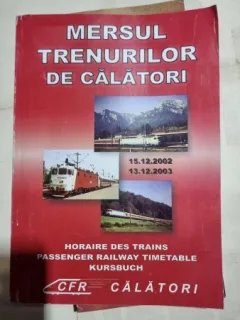 Mersul Trenurilor de Calatori 2002-2003