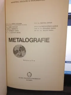 Metalografie  - Gadea Suzana