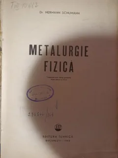 Metalurgie Fizica - H.Schumann