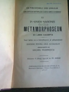METAMORPHOSEON - INTOCMITA DE ANGHEL MARINESCU
