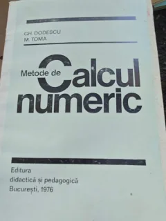 Metode de calcul numeric - Gh. Dodescu