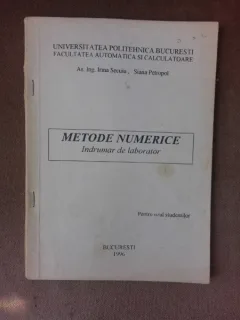 Metode numerice, indrumar de laborator - Irina Secuiu