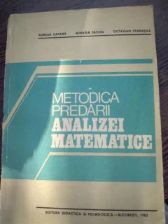 Metodica predarii analizei matematice- Catana