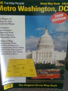 METRO WASHINGTON DC - GHIDUL STRAZILOR, TEXT IN LIMBA ENGLEZA