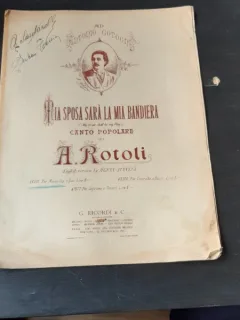 MIA SPOSA SARA LA MIA BANDIERA, CANTO POPOLARE DI A. ROTOLI   (CU SEMNATURA BARITONULUI SERBAN TASSIANI)