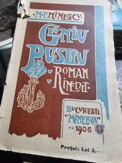 Mihai Eminescu , Geniu pustiu ; roman postum ,  l