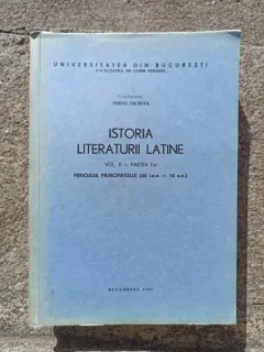Mihai Nichita - Istoria Literaturii Latine Vol II, Partea I-a