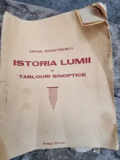 Mihail Demetrescu - Istoria Lumii in Tablouri Sinoptice