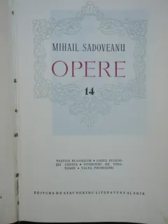 MIHAIL SADOVEANU - OPERE VOL.14