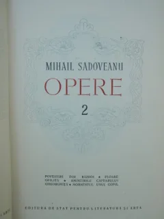 MIHAIL SADOVEANU - OPERE VOL.2
