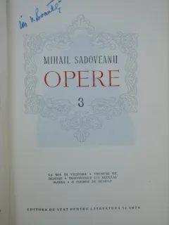 MIHAIL SADOVEANU - OPERE VOL.3