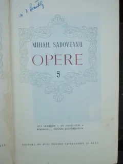 MIHAIL SADOVEANU - OPERE VOL.5