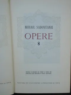 MIHAIL SADOVEANU - OPERE VOL.8