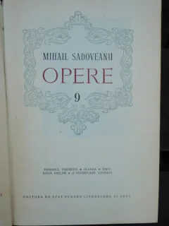 MIHAIL SADOVEANU - OPERE VOL.9