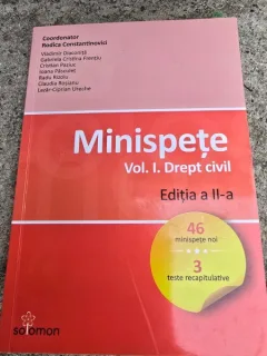 Minispete, vol I Drept civil - Rodica Constantinovici coordonator, editia II