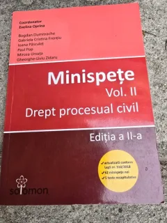 Minispete, vol II Drept procesual civil - Evelina Oprina editia II-a