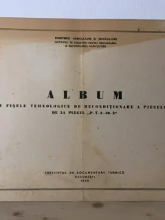 Ministerul Agriculturii si Silviculturii - Album cu Fisele Tehnologice de Reconditionare a Pieselor de la Plugul "P.T.3-30.S"