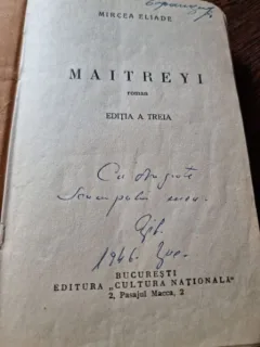 Mircea Eliade - Maitreyi Editia a 3-a